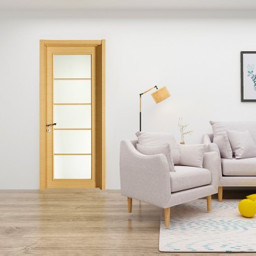 派的门实木复合门MA-015B横纹米橡